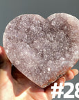 Amethyst Cluster Heart