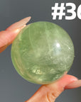 Apple Green Fluorite Sphere