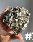 AAA Grade Pyrite Heart
