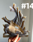 Druzy Agate 9 Tailed Fox