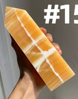 Orange Calcite Big Towers