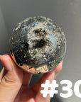 Pyrite Druzy Sphere