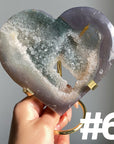 Druzy Agate Hearts