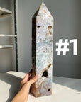 Big Moss Agate Tower