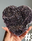 Amethyst Cluster Heart