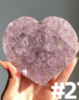 Amethyst Cluster Heart