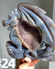 Druzy Agate Dragon