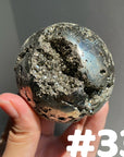 Pyrite Druzy Sphere