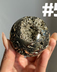 Pyrite Druzy Sphere