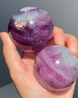 Watermelon Fluorite Sphere