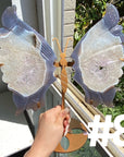 Druzy Agate Butterfly Wings