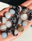 Black Agate Small Sphere (imperfect)