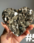 AAA Grade Pyrite Heart