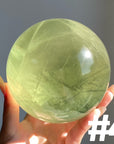 Apple Green Fluorite Sphere