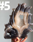 Druzy Agate 9 Tailed Fox