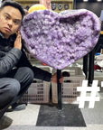 Massive Sugar Amethyst Heart