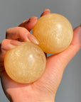 Honey Calcite Sphere