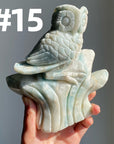 Sky Blue Quartz Owl