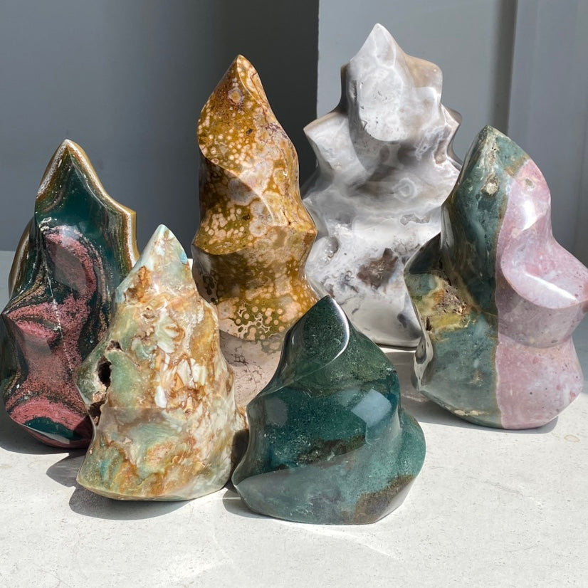 Ocean Jasper Flame – Simmon Crystal Wholesale