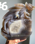 Druzy Agate Dragon