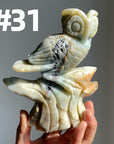 Sky Blue Quartz Owl