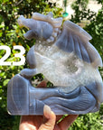 Druzy Agate Dragon