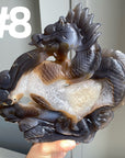 Druzy Agate Dragon