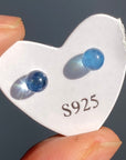 Aquamarine Silver Earrings