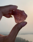 Strawberry Quartz Raw Stone