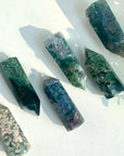 Moss Agate Small Tower