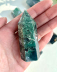 Moss Agate Small Tower