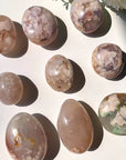 Flower Agate Palm Stone