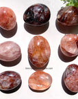 Fire Quartz Palm Stone