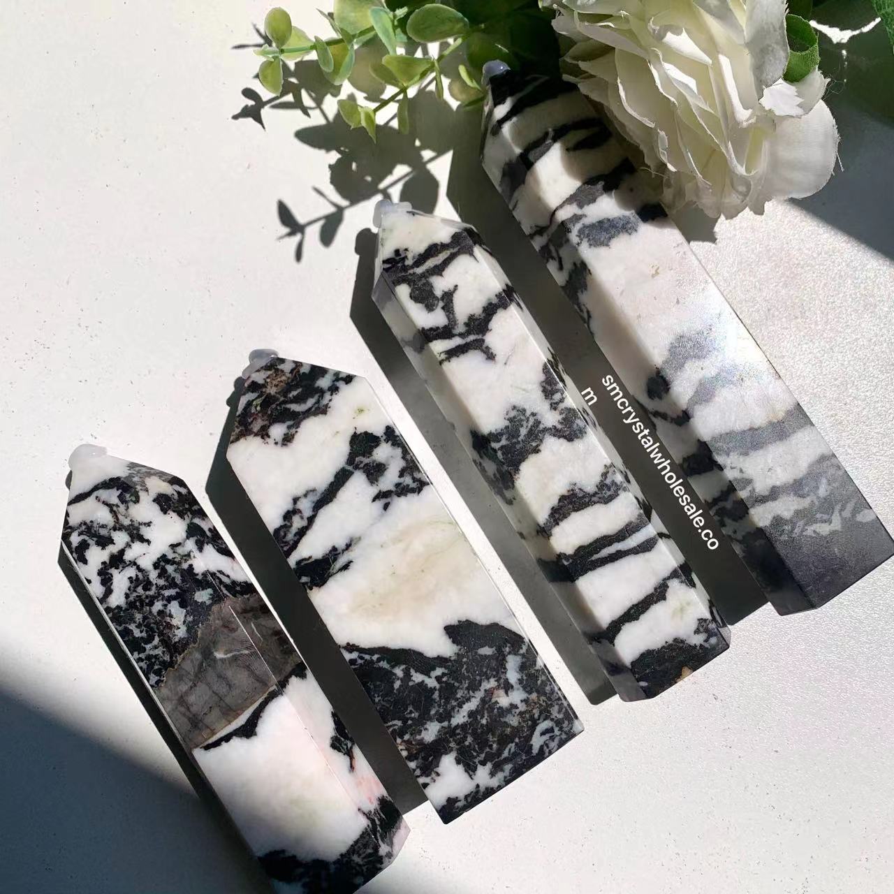 Zebra Jasper Big Tower – Simmon Crystal Wholesale