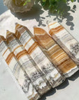 Orange Calcite Medium Tower