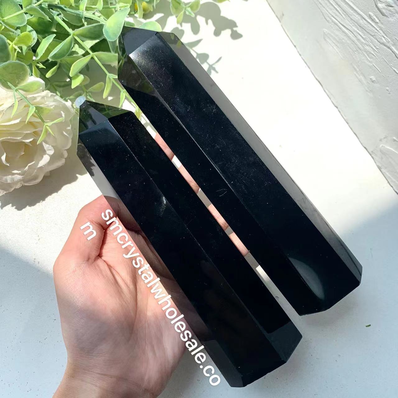 Black Obsidian Big Tower – Simmon Crystal Wholesale