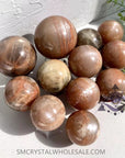 Peach Moonstone Sphere (imperfect)