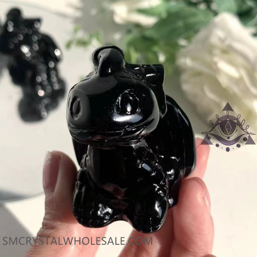 Black Obsidian Toothless – Simmon Crystal Wholesale