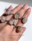 Flower Agate Ring