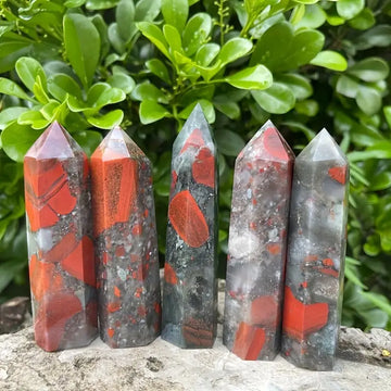 African Blood Stone Small Towers