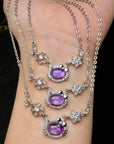 Hello Kitty Amethyst Necklace