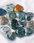 Moss Agate Hearts