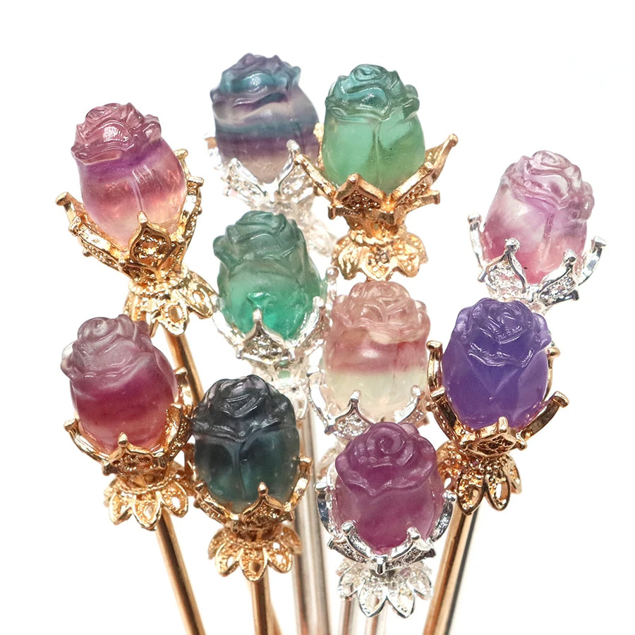 Fluorite Hair Stick