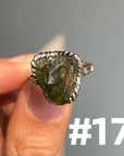 Genuine Moldavite Rings