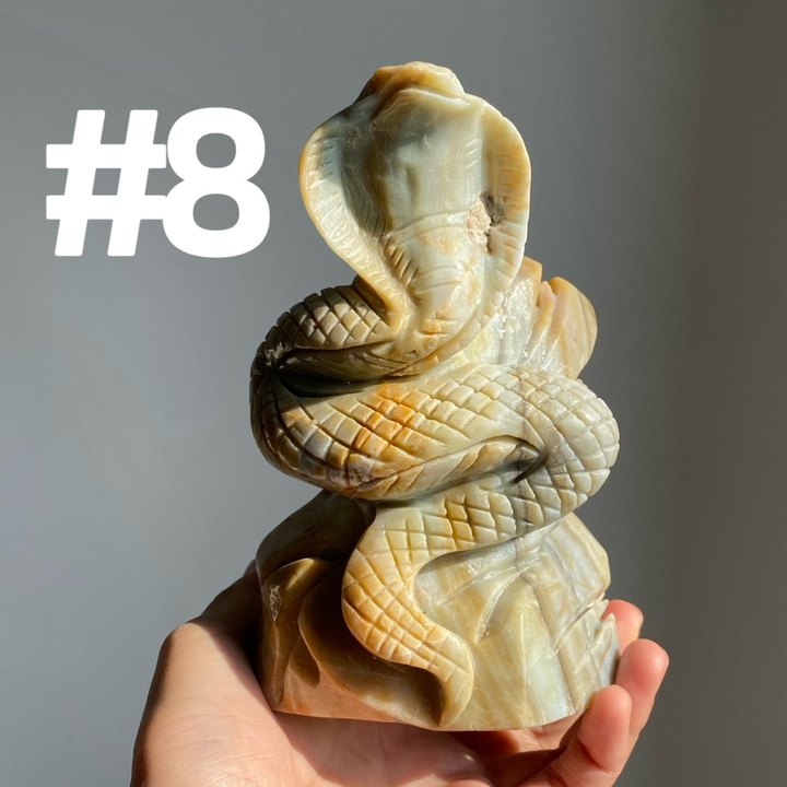 Sky Blue Quartz Snake