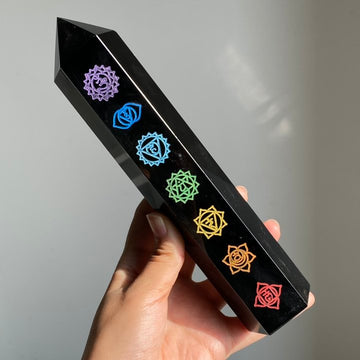 7 Chakra Obsidian Tower