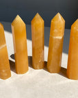Orange Calcite Small Tower
