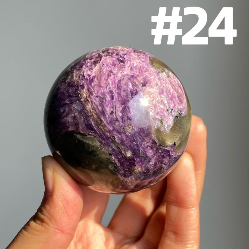 Charoite Sphere