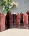 Red Strawberry Quartz Small Towers