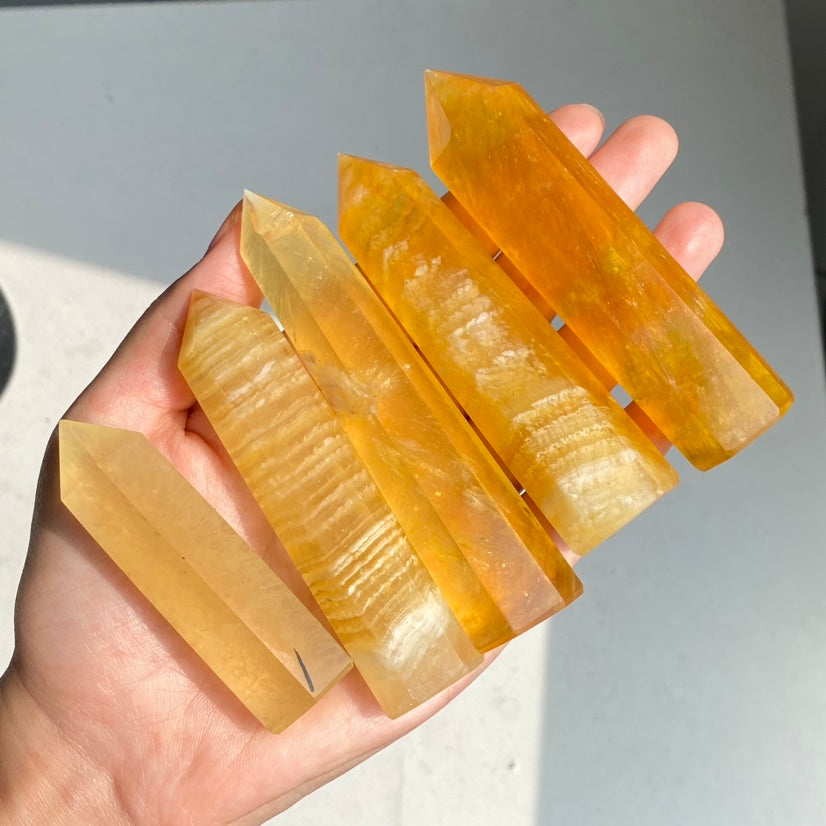 Yellow Fluorite Small Tower